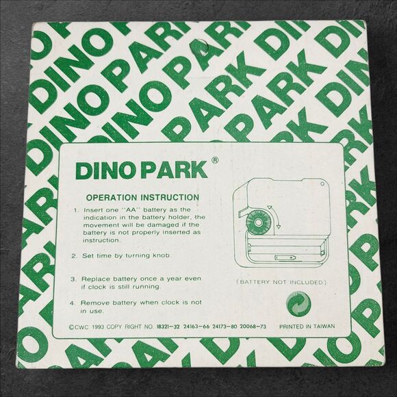 Vintage 1993 Dino Park Cartoon Snow White Wall Clock Quartz Battery Operated - Picture 3 of 5